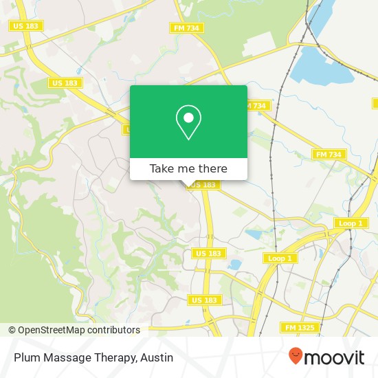 Mapa de Plum Massage Therapy