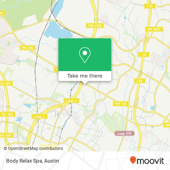 Mapa de Body Relax Spa