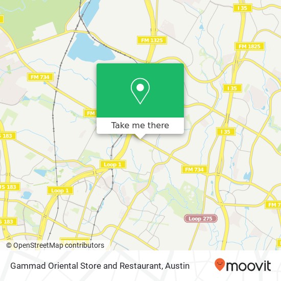 Mapa de Gammad Oriental Store and Restaurant