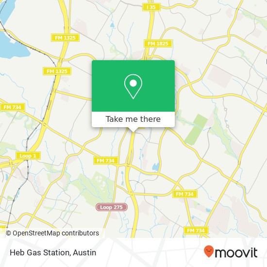 Mapa de Heb Gas Station