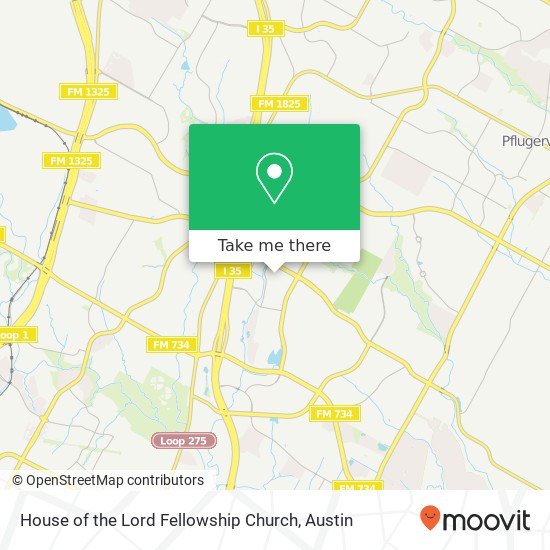 Mapa de House of the Lord Fellowship Church