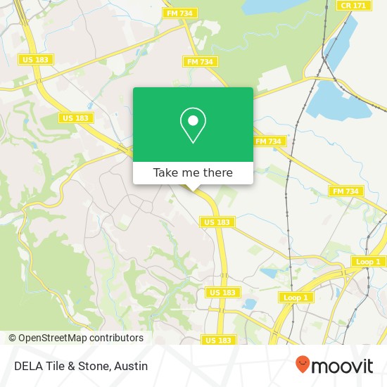 Mapa de DELA Tile & Stone
