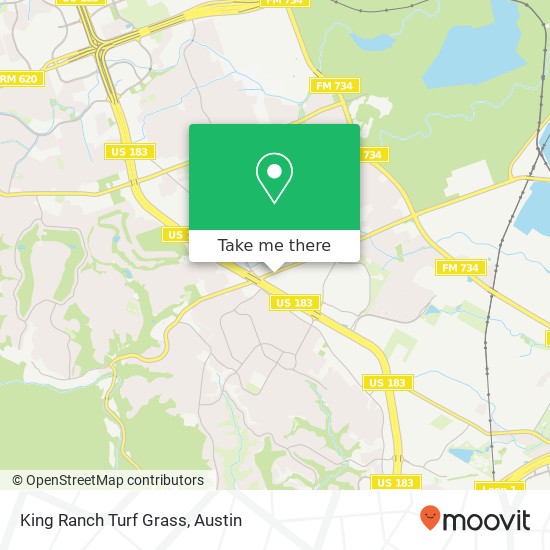 King Ranch Turf Grass map