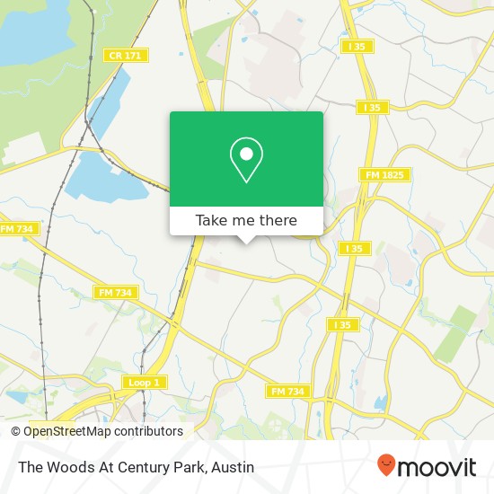 The Woods At Century Park map