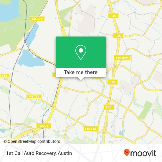 1st Call Auto Recovery map