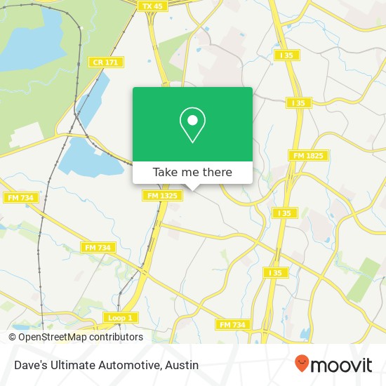 Dave's Ultimate Automotive map