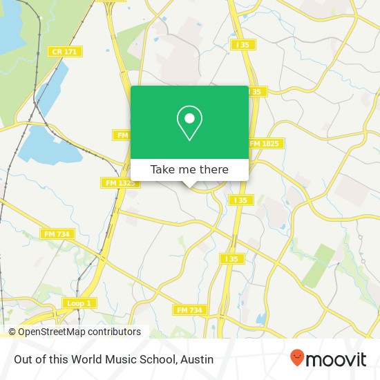 Out of this World Music School map