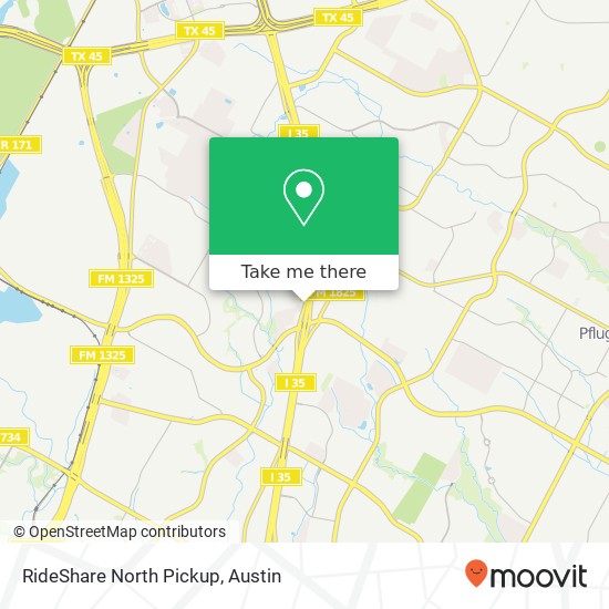 Mapa de RideShare North Pickup