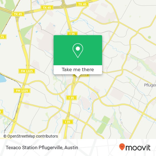 Mapa de Texaco Station Pflugerville