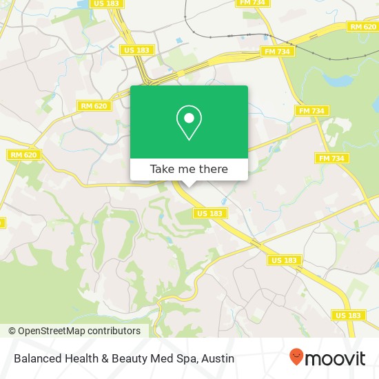 Mapa de Balanced Health & Beauty Med Spa
