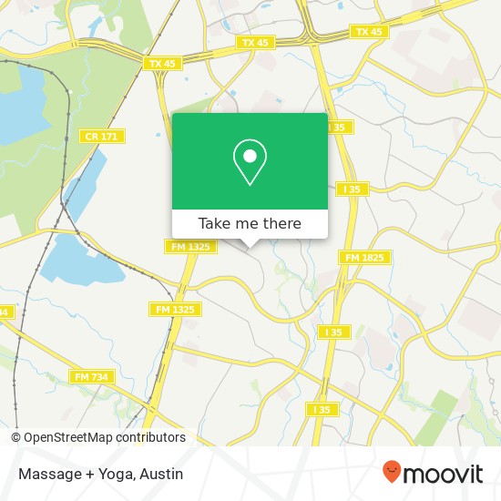 Massage + Yoga map