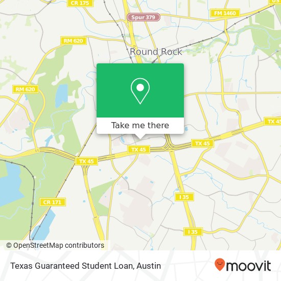 Texas Guaranteed Student Loan map