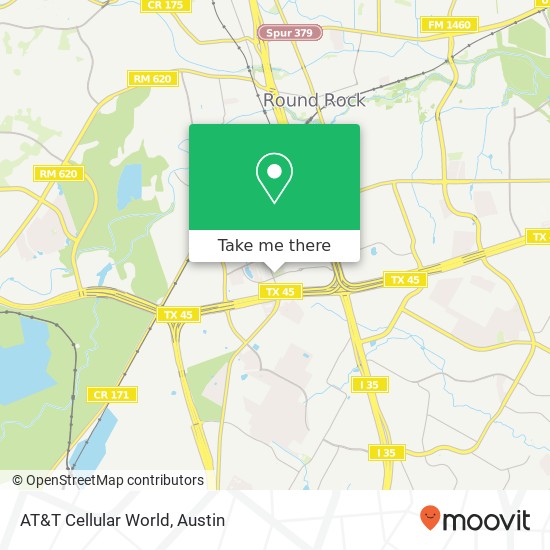 Mapa de AT&T Cellular World