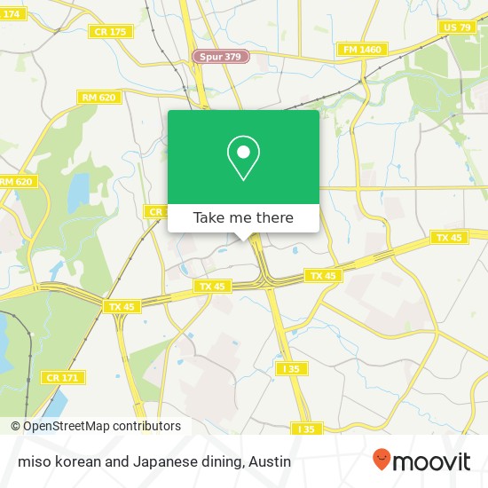 miso korean and Japanese dining map