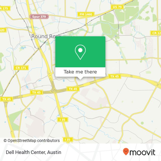 Dell Health Center map