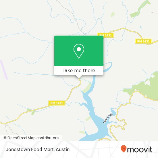 Mapa de Jonestown Food Mart