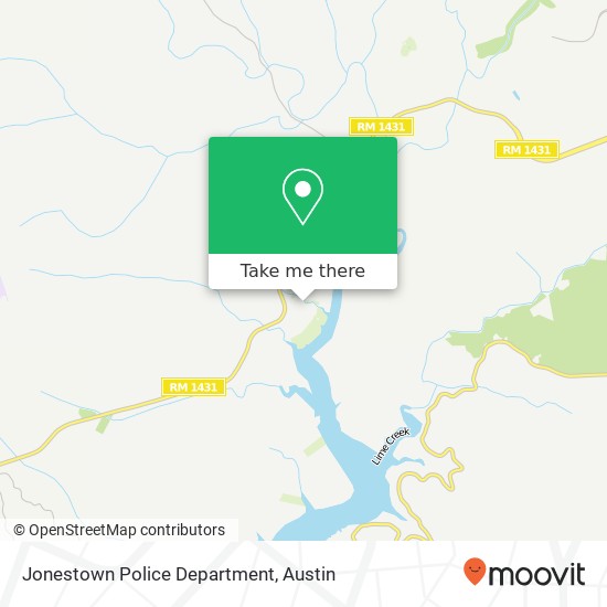 Mapa de Jonestown Police Department