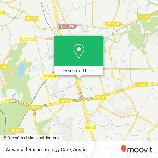 Mapa de Advanced Rheumatology Care