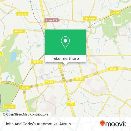 John And Corky's Automotive map