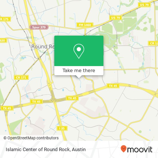 Mapa de Islamic Center of Round Rock