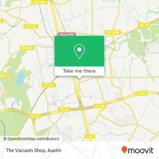 The Vacuum Shop map