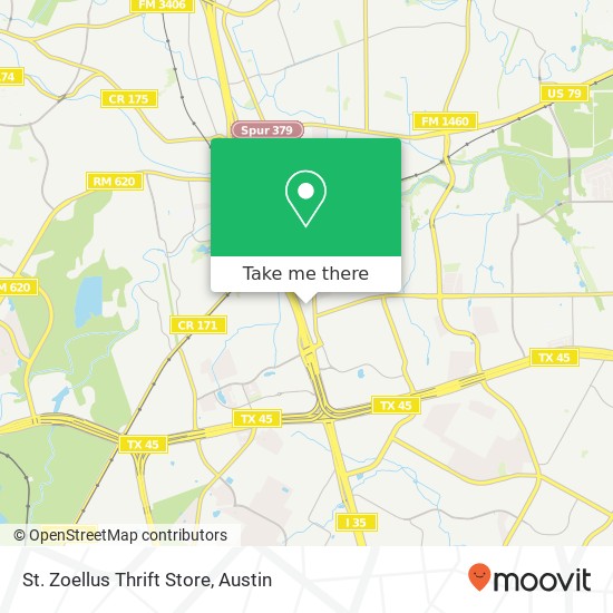 Mapa de St. Zoellus Thrift Store