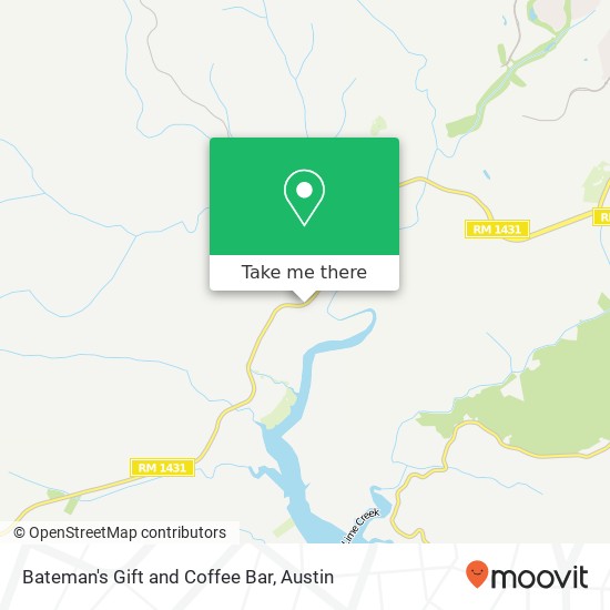 Bateman's Gift and Coffee Bar map