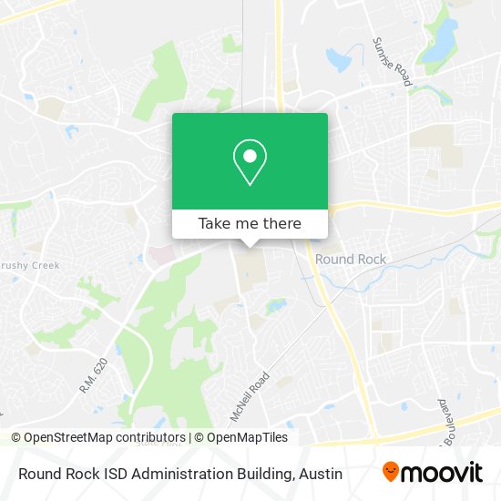 Round Rock ISD Administration Building map