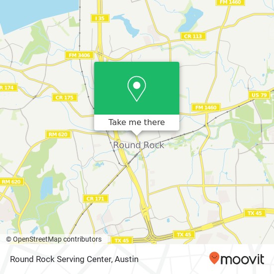 Mapa de Round Rock Serving Center