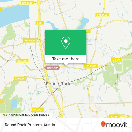 Round Rock Printers map