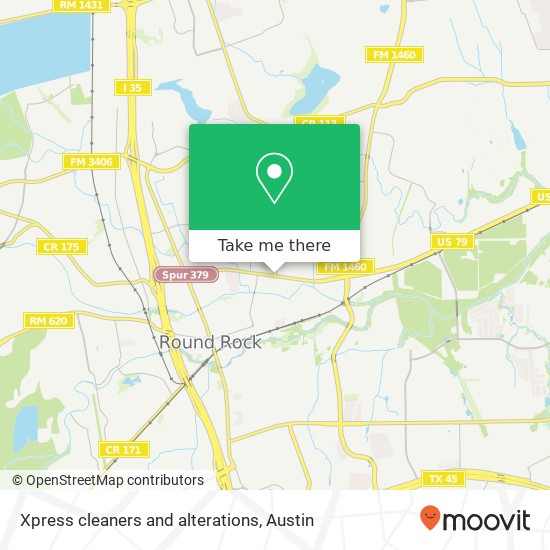 Mapa de Xpress cleaners and alterations