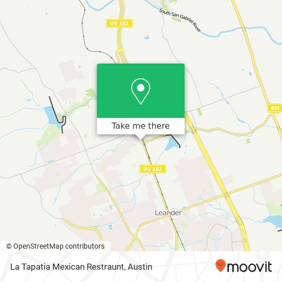 Mapa de La Tapatia Mexican Restraunt