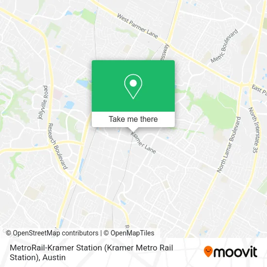 MetroRail-Kramer Station (Kramer Metro Rail Station) map