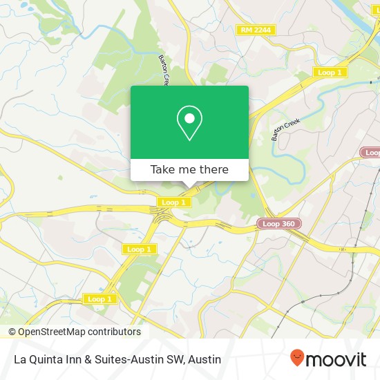Mapa de La Quinta Inn & Suites-Austin SW