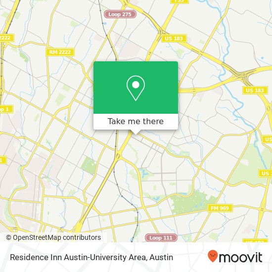 Residence Inn Austin-University Area map