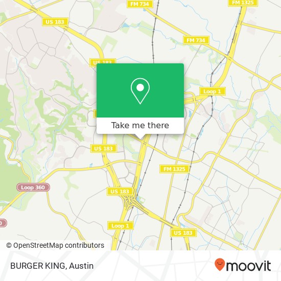 Mapa de BURGER KING