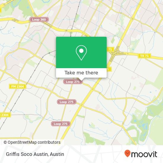 Mapa de Griffis Soco Austin