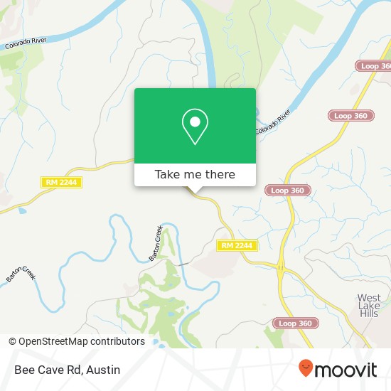 Mapa de Bee Cave Rd