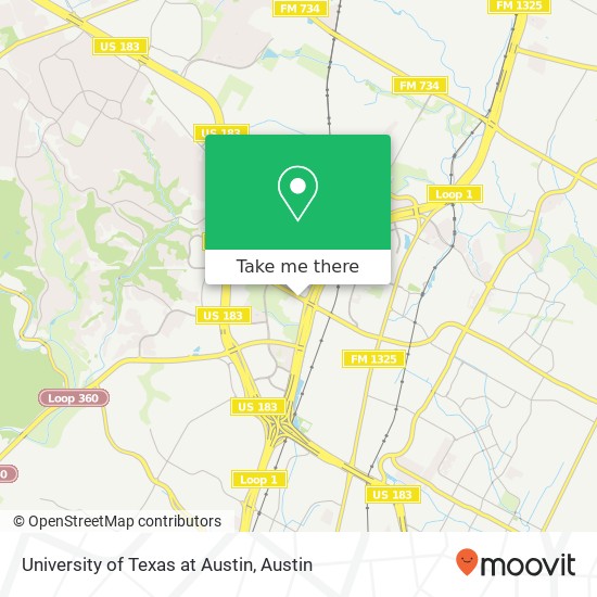 Mapa de University of Texas at Austin