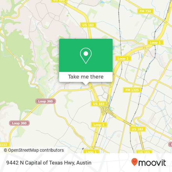 9442 N Capital of Texas Hwy map