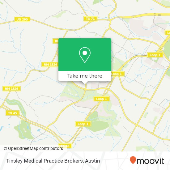 Mapa de Tinsley Medical Practice Brokers