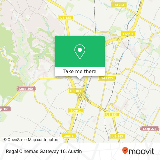 Mapa de Regal Cinemas Gateway 16