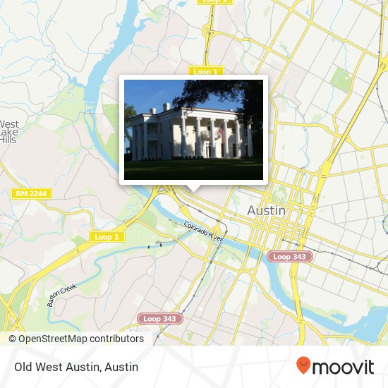 Old West Austin map