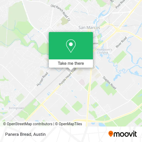 Panera Bread map