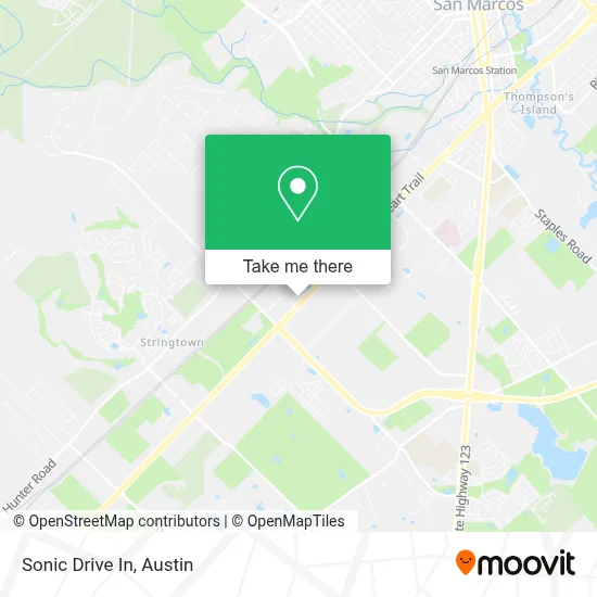 Sonic Drive In map
