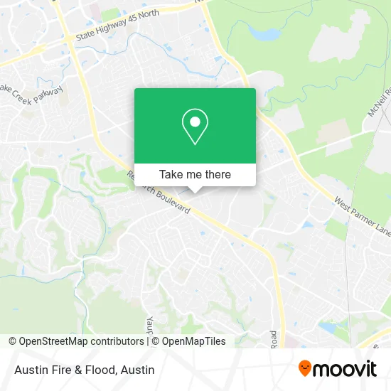 Austin Fire & Flood map