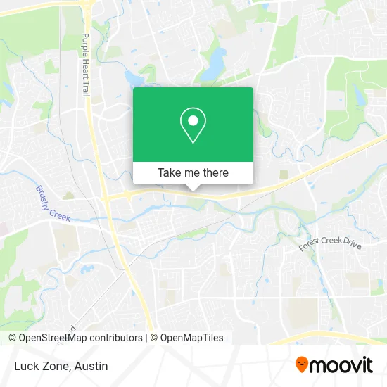 Luck Zone map