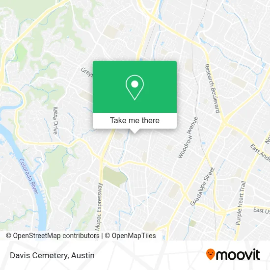 Davis Cemetery map