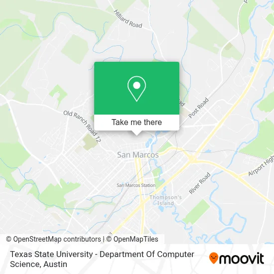 Texas State University - Department Of Computer Science map