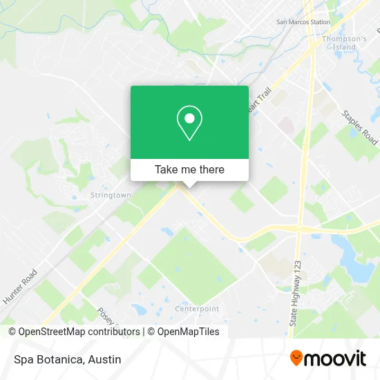 Spa Botanica map